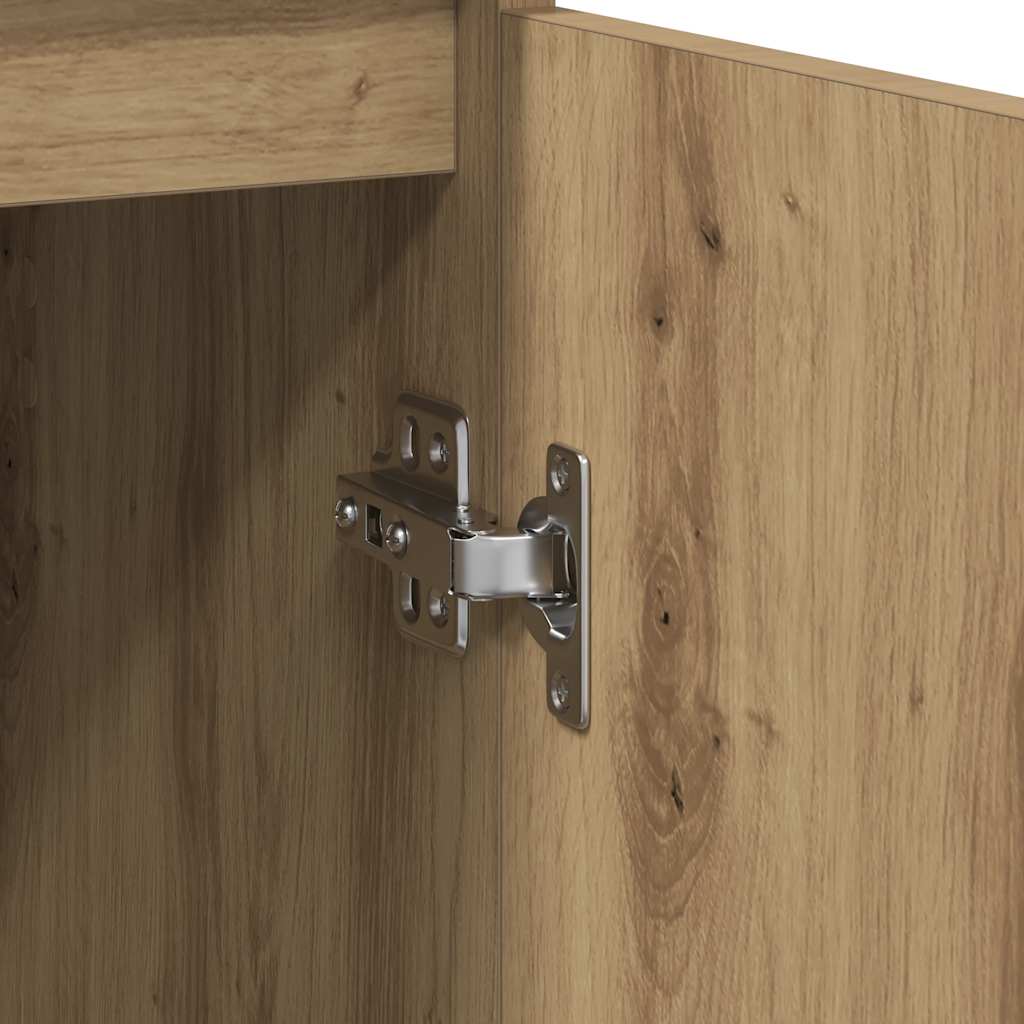 skænk 29,5x34x76 cm konstrueret træ kunsteg