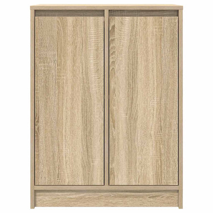 skænk 57x34x76 cm konstrueret træ røget egetræsfarve