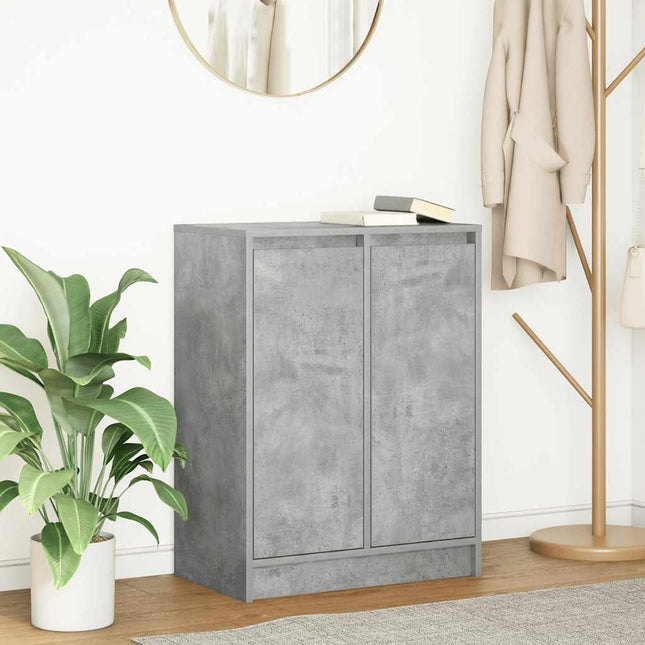 skænk 57x34x76 cm konstrueret træ betongrå