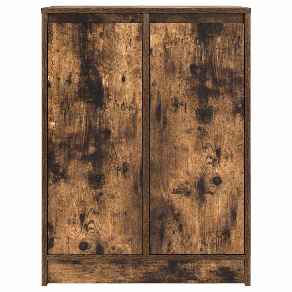 skænk 57x34x76 cm konstrueret træ røget egetræsfarve