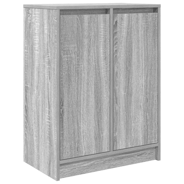 skænk 57x34x76 cm konstrueret træ grå sonoma-eg
