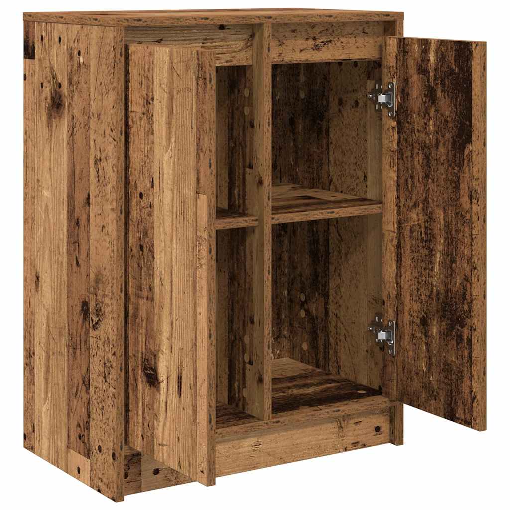 skænk 57x34x76 cm konstrueret træ antikt træ