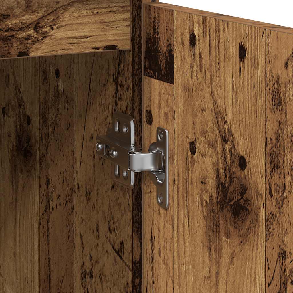 skænk 57x34x76 cm konstrueret træ antikt træ