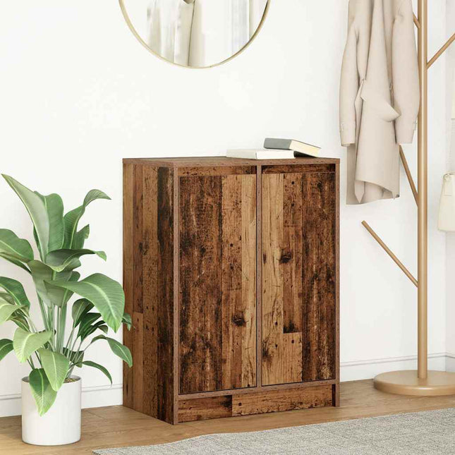 skænk 57x34x76 cm konstrueret træ antikt træ