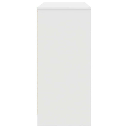 skænk 85x34x76 cm konstrueret træ hvid