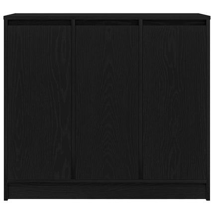 skænk 85x34x76 cm konstrueret træ sort egetræsfarve