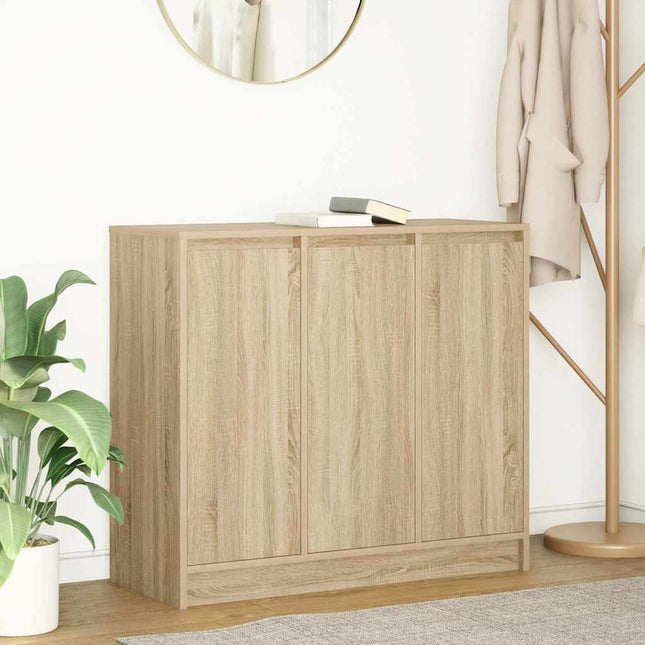 skænk 85x34x76 cm konstrueret træ sonoma-eg