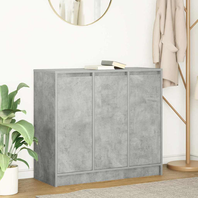 skænk 85x34x76 cm konstrueret træ betongrå