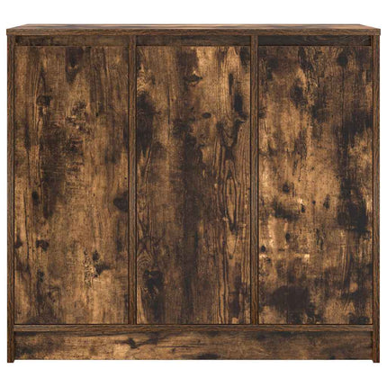 skænk 85x34x76 cm konstrueret træ røget egetræsfarve