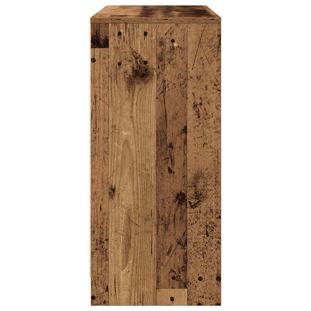 skænk 85x34x76 cm konstrueret træ antikt træ