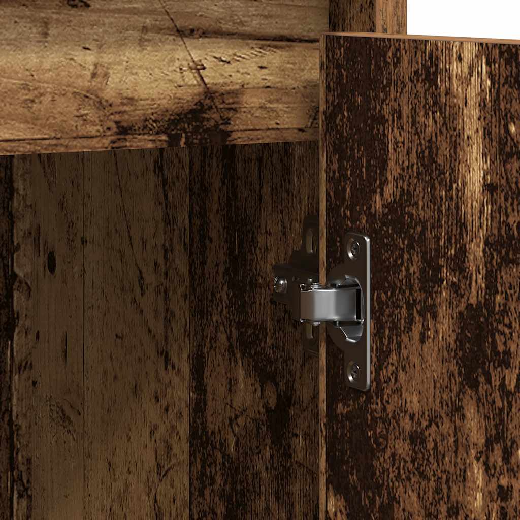 skænk 85x34x76 cm konstrueret træ antikt træ