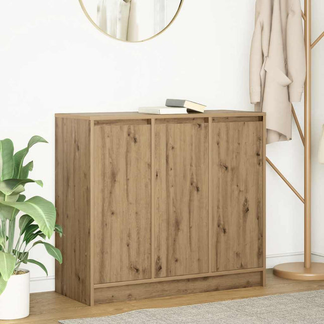 skænk 85x34x76 cm konstrueret træ kunsteg