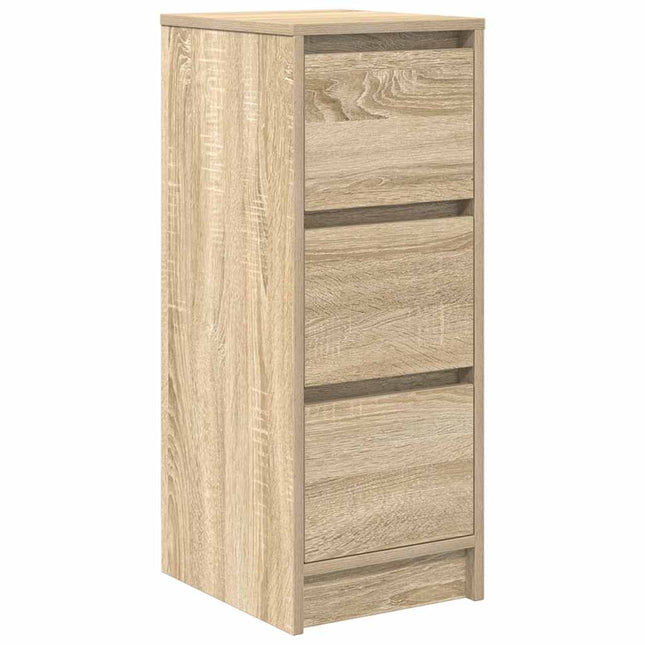 skænk 29,5x34x76 cm konstrueret træ sonoma-eg