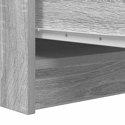 skænk 29,5x34x76 cm konstrueret træ grå sonoma-eg