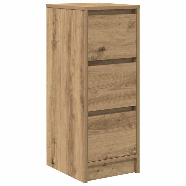 skænk 29,5x34x76 cm konstrueret træ kunsteg
