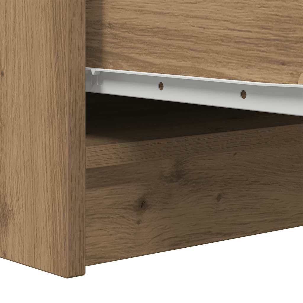 skænk 29,5x34x76 cm konstrueret træ kunsteg