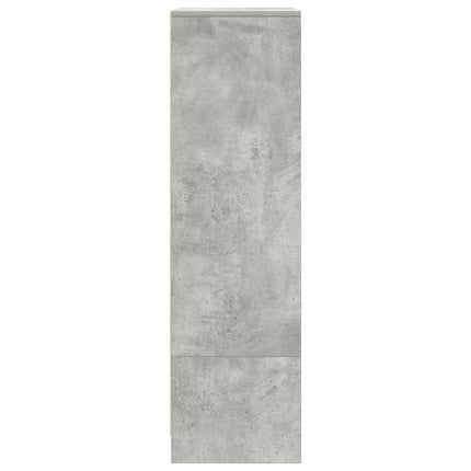 skab med skuffe 55,5x34x119,5 cm konstrueret træ betongrå