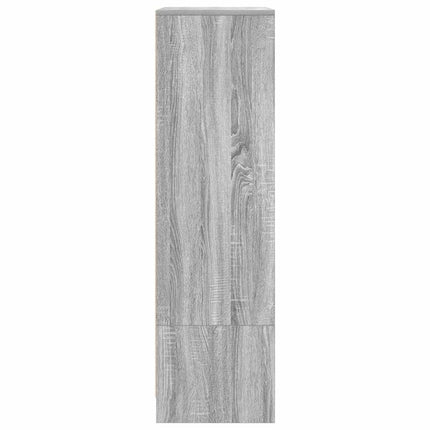 skab med skuffe 55,5x34x119,5 cm konstrueret træ grå sonoma-eg
