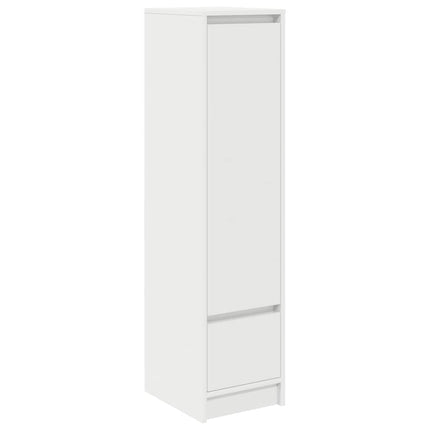 højskab 29,5x34x119,5 cm konstrueret træ hvid