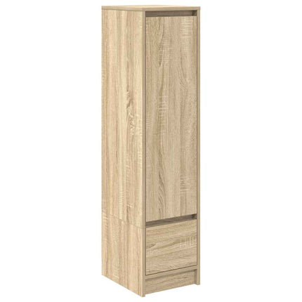 højskab 29,5x34x119,5 cm konstrueret træ sonoma-eg