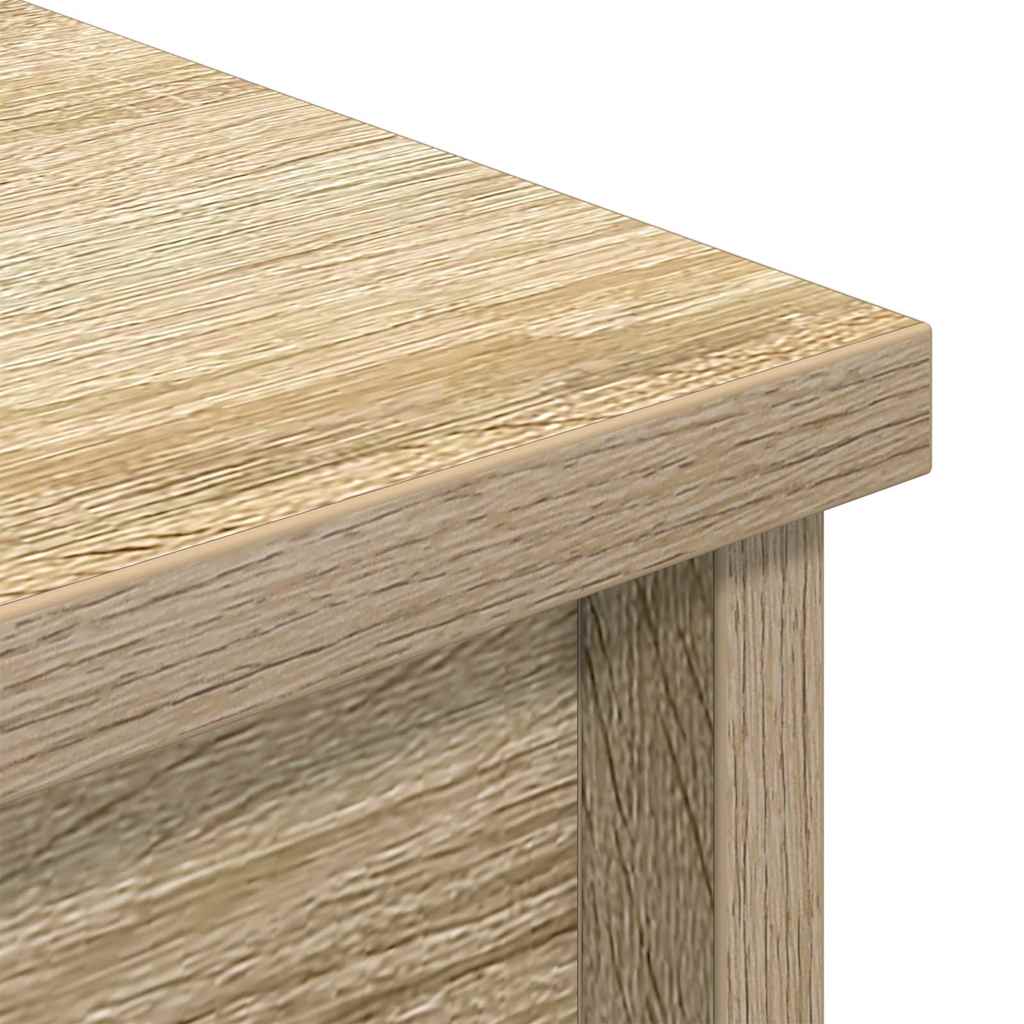 højskab 37,5x35x180 cm konstrueret træ sonoma-eg