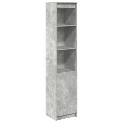 højskab 37,5x35x180 cm konstrueret træ betongrå