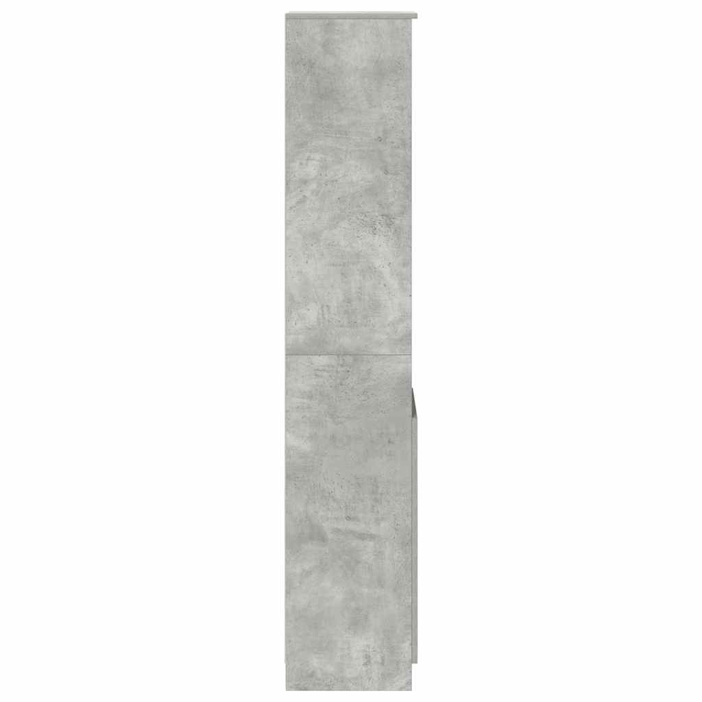 højskab 37,5x35x180 cm konstrueret træ betongrå