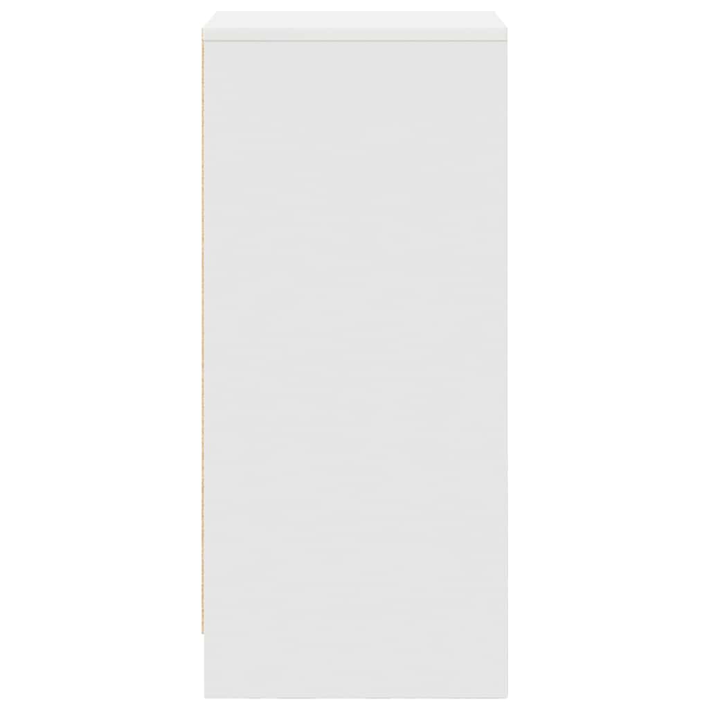 skænk 37,5x35x99 cm konstrueret træ hvid