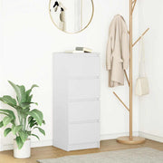 skænk 37,5x35x99 cm konstrueret træ hvid