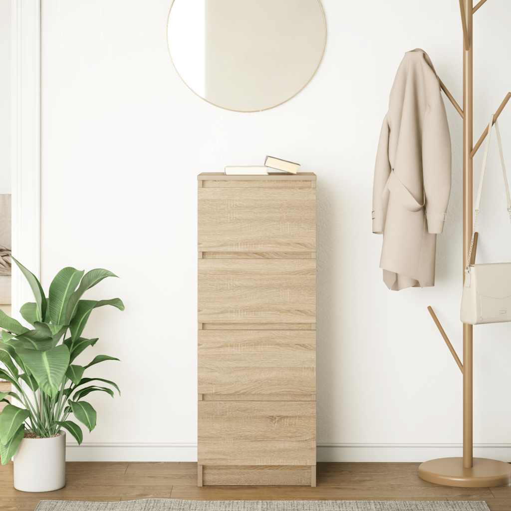 skænk 37,5x35x99 cm konstrueret træ sonoma-eg