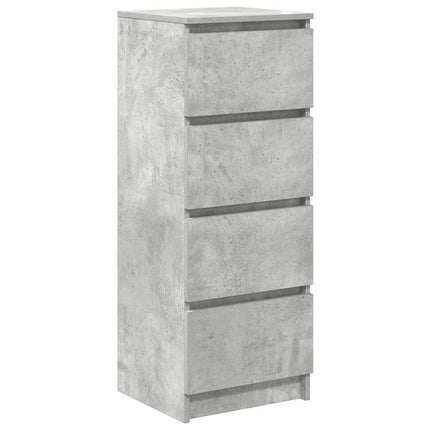 skænk 37,5x35x99 cm konstrueret træ betongrå