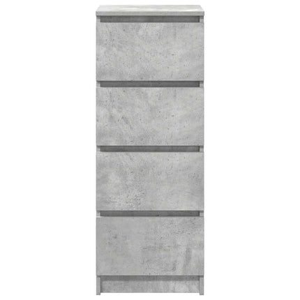 skænk 37,5x35x99 cm konstrueret træ betongrå