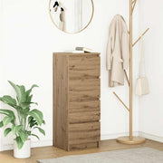 skænk 37,5x35x99 cm konstrueret træ egetræsfarve