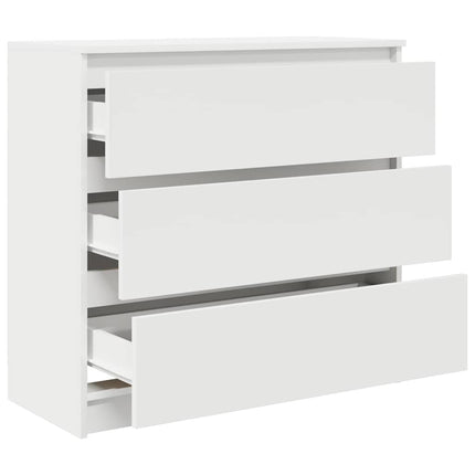 skab 80x35x76 cm konstrueret træ hvid