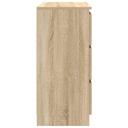 skænk 80x35x76 cm konstrueret træ sonoma-eg