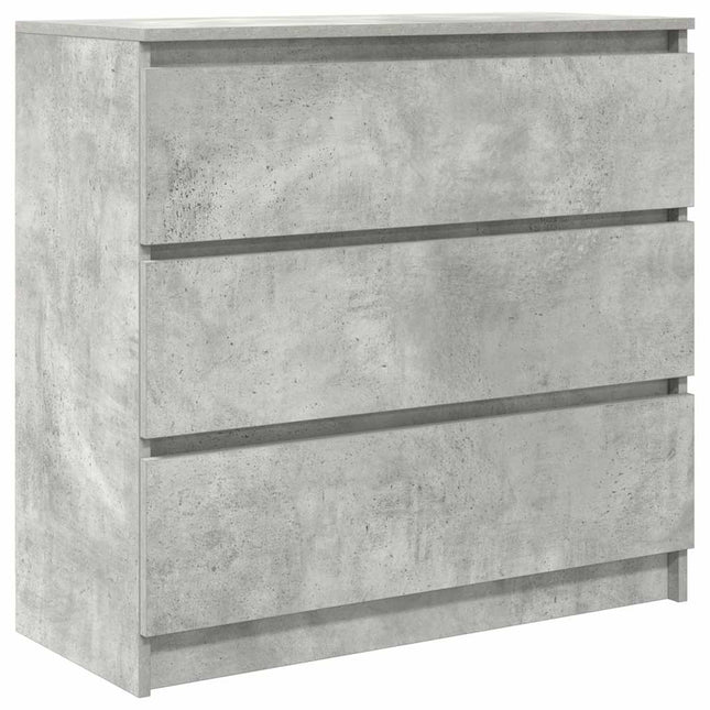 skænk 80x35x76 cm konstrueret træ betongrå