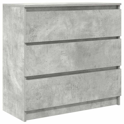 skænk 80x35x76 cm konstrueret træ betongrå