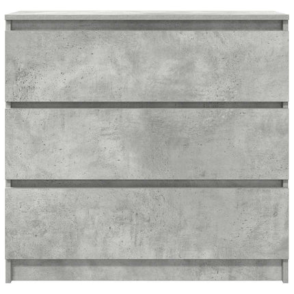 skænk 80x35x76 cm konstrueret træ betongrå