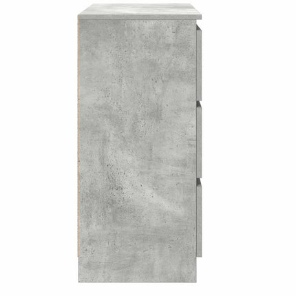 skænk 80x35x76 cm konstrueret træ betongrå
