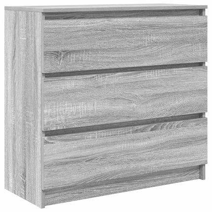 skænk 80x35x76 cm konstrueret træ grå sonoma-eg