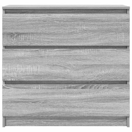 skænk 80x35x76 cm konstrueret træ grå sonoma-eg