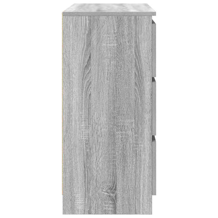 skænk 80x35x76 cm konstrueret træ grå sonoma-eg