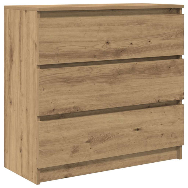 skænk 80x35x76 cm konstrueret træ kunsteg