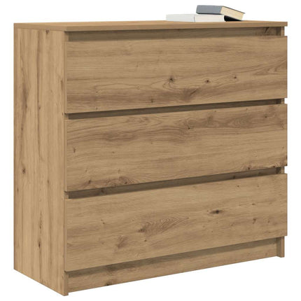 skænk 80x35x76 cm konstrueret træ kunsteg