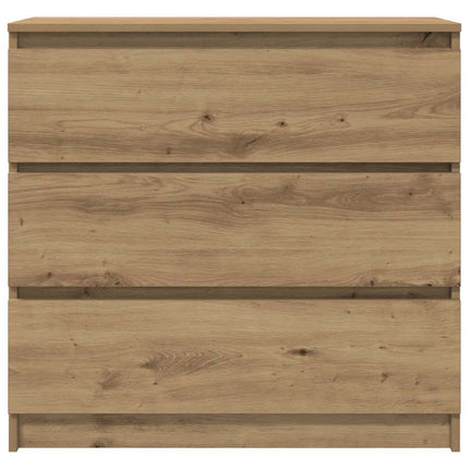 skænk 80x35x76 cm konstrueret træ kunsteg