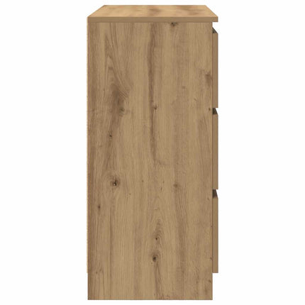skænk 80x35x76 cm konstrueret træ kunsteg
