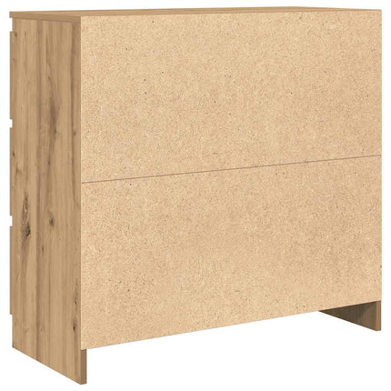 skænk 80x35x76 cm konstrueret træ kunsteg