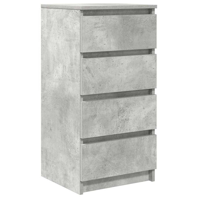 skænk 37,5x35x76 cm konstrueret træ betongrå