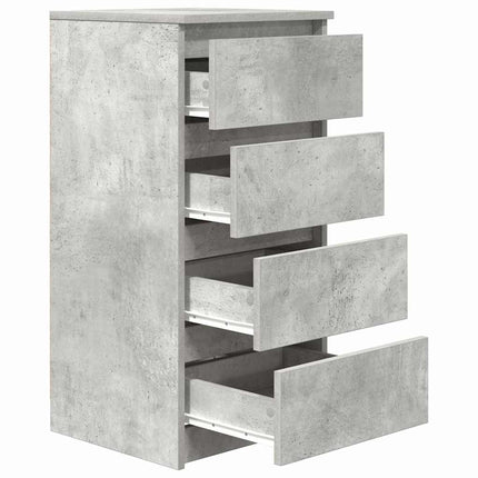 skænk 37,5x35x76 cm konstrueret træ betongrå