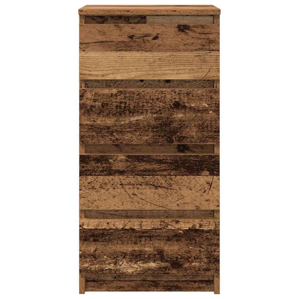 skænk 37,5x35x76 cm konstrueret træ antikt træ